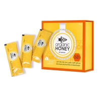 Organic Natural Honey infused with Natural Jelly, Honey Bee Pollen & 100% Mixed Natural Herbs (Large Pack of 24 Sachets 10Gram Each)
